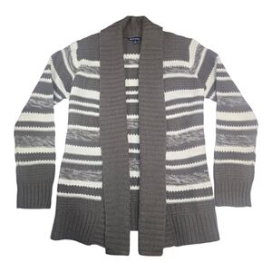 Northcrest Striped Cardigan Size‎ Medium